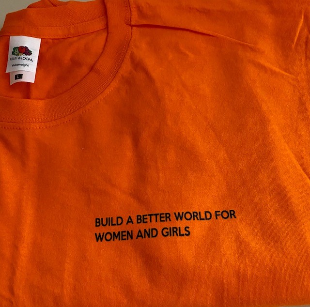 Osta t-paita Build a better World for Women and Girls